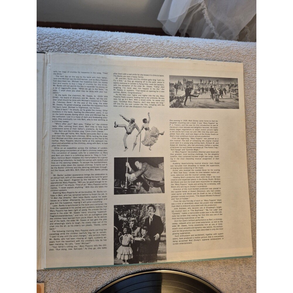 Walt Disney's Mary Poppins Record - Julie Andrews - Dick Van Dyke Vista Records - Picture 4 of 7